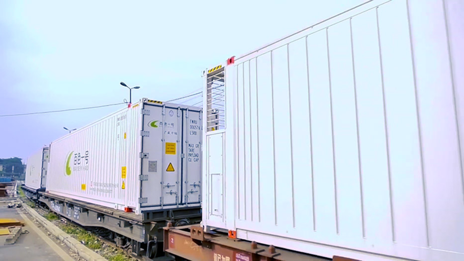 Dịch vụ vận tải container lạnh bằng đường sắt bắc nam 